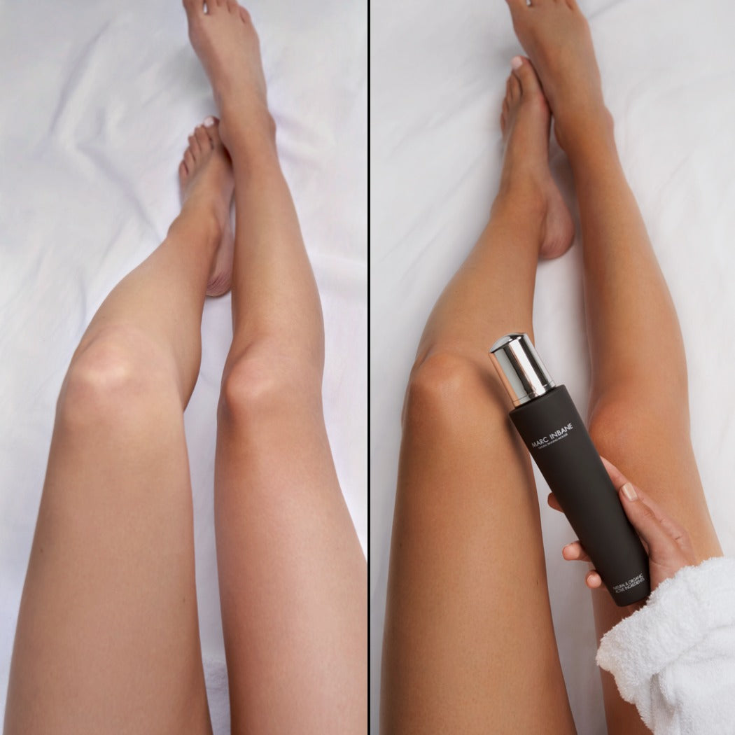 Natural tanning mousse før og efter