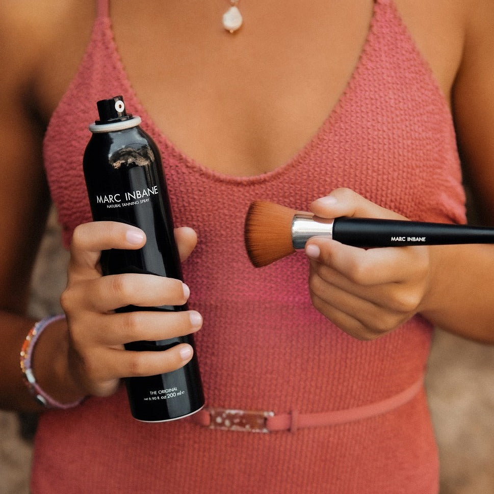 Marc inbane powder brush og selvbruner spray
